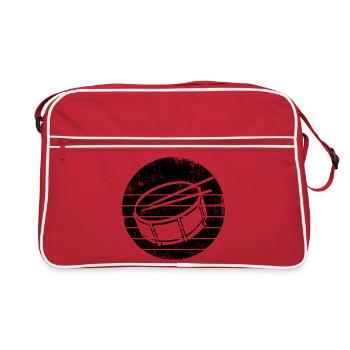 Tambour latéral - Sac Retro - rouge/blanc - Devant