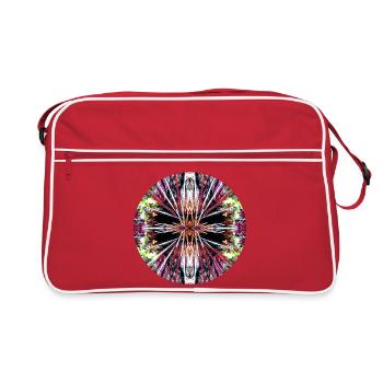 Nature Mandala Sous-marin, Poisson-lion - Sac Retro - rouge/blanc - Devant