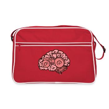 Agricultural Machinery Farmer Vehicle Tractor Motor Vehicle - Retro Bag - red/white - Front
