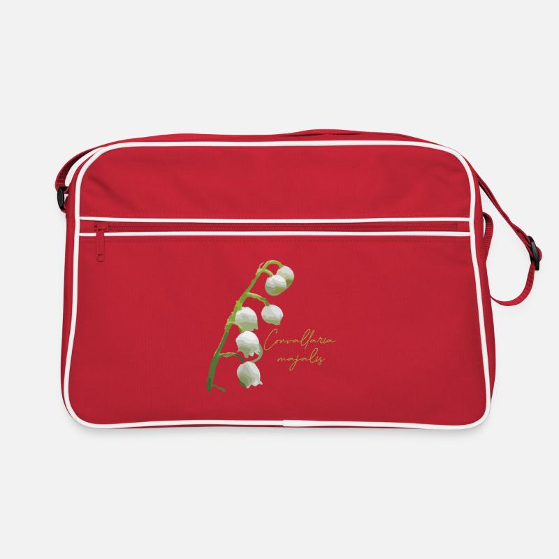 Maiglöckchen-Blütenstand Retro Tasche