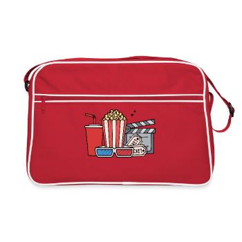 Cineast Movies Movies Cinema Movie Night Movie Night - Sac Retro - rouge/blanc - Devant