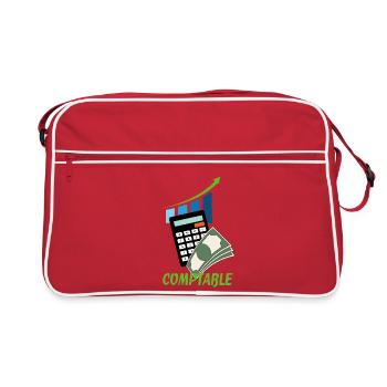 Comptable - Sac Retro - rouge/blanc - Devant
