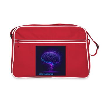 Motivation Stay Fascinated Brain - Retro Bag - red/white - Front