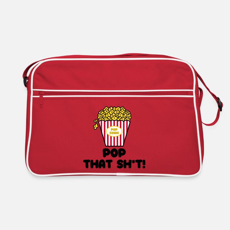 Soirée cinéma Cineast Films Déclaration Popcorn - Sac Retro - rouge/blanc