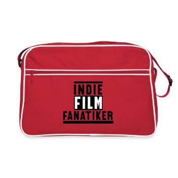 Filme Kino Movies Statement Filmabend Streaming - Retro Tasche - Rot/Weiß - Vorne