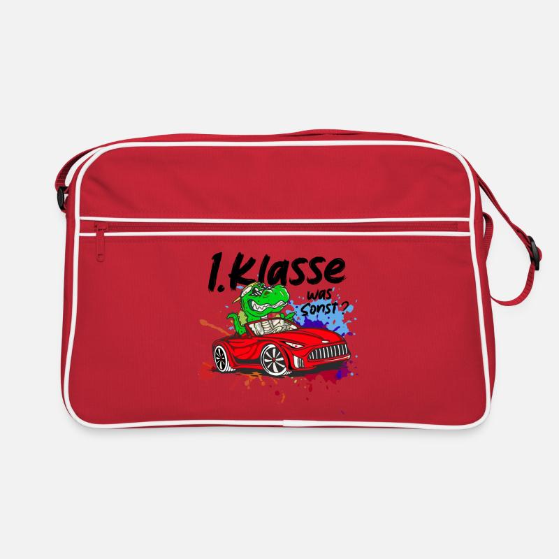 Schulkind Einschulung 2026 1. Klasse Geschenk Retro Tasche