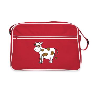 Vache - Sac Retro - rouge/blanc - Devant