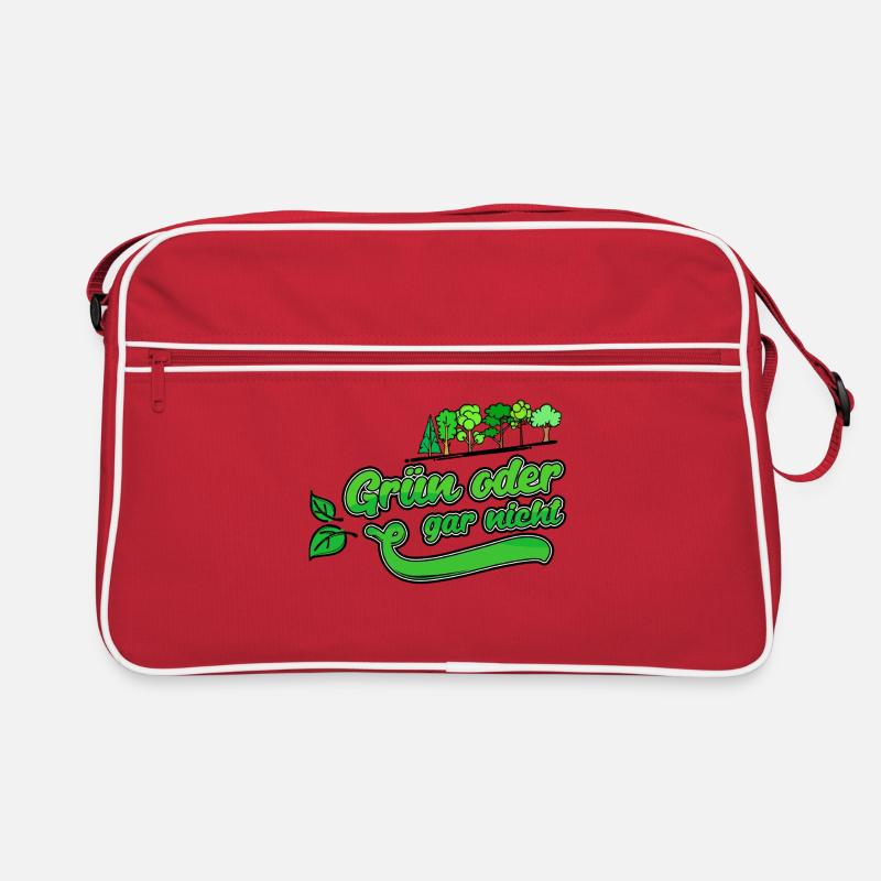 Umweltschutz Erde Natur Baum Statement Naturschutz Retro Tasche