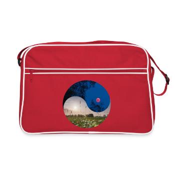 Yin and Yang of the Lunar Eclipse and the Equinox - Retro Bag - red/white - Front
