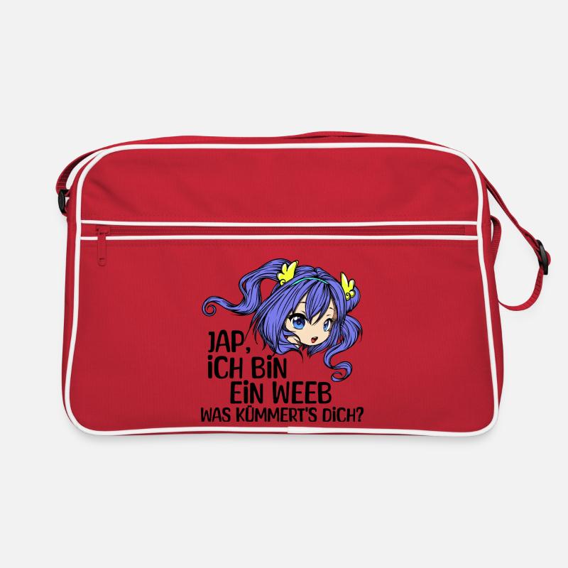 Comic Mädchen Anime Mangastyle Manga Statement Retro Tasche