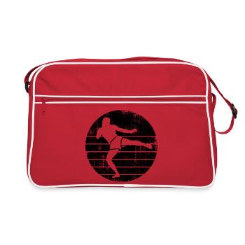 Funny kickboxer - Retro Bag - red/white - Front