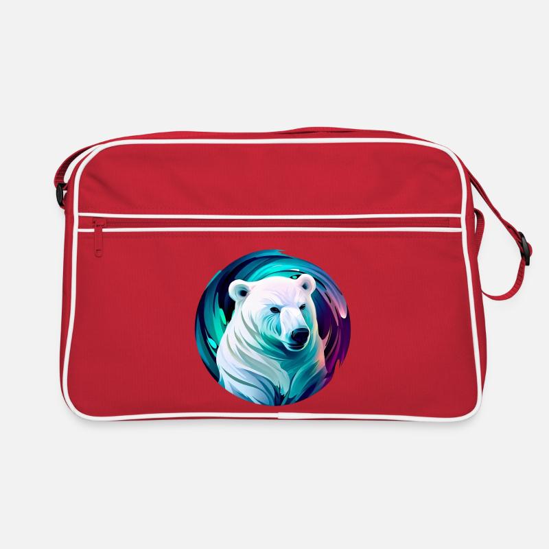White polar bear Retro Bag
