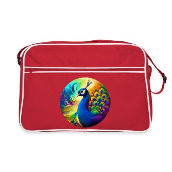 Paon - Sac Retro - rouge/blanc - Devant