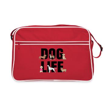 Puppy Dog Déclaration Animal Animaux préférés - Sac Retro - rouge/blanc - Devant