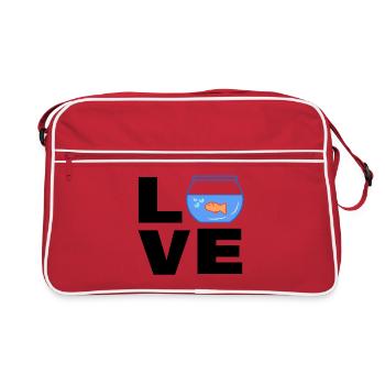 Pets Goldfish Aquarium Statement Pet - Retro Bag - red/white - Front