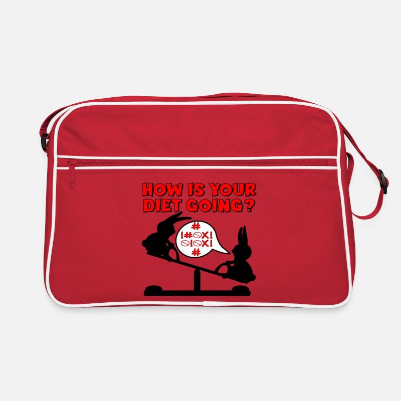 HOW IS THE DIET GOING - RABBITS FUNNY Retro Bag
