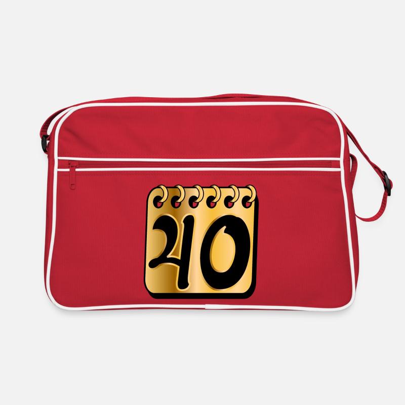 40. Geburtstag Vierzig VIERZIGJÄHRIGE Retro Tasche