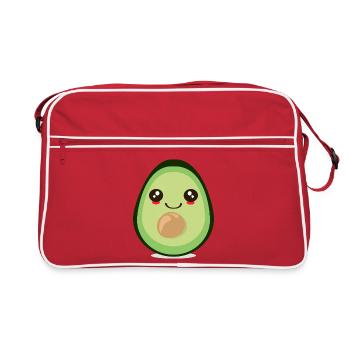 MIGNON FRUIT D’AVOCAT KAWAII - Sac Retro - rouge/blanc - Devant