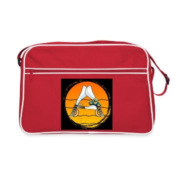 Nom Cadeaux Initiale Lettre A - PIRATEN - Sac Retro - rouge/blanc - Devant