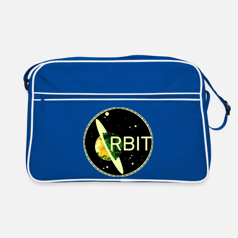 Saturn orbit planet space orbit 70s universe Retro Bag