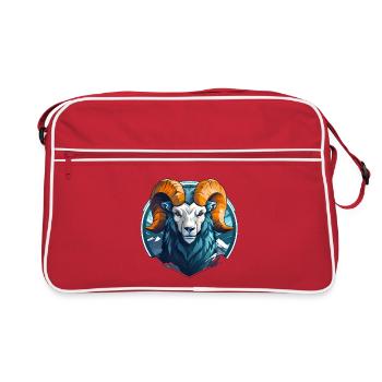 Mascottes Bélier - Sac Retro - rouge/blanc - Devant
