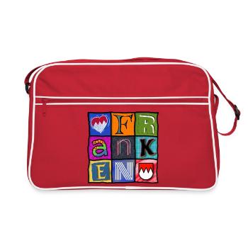 Franconie - Pop Art - Cool - Sac Retro - rouge/blanc - Devant