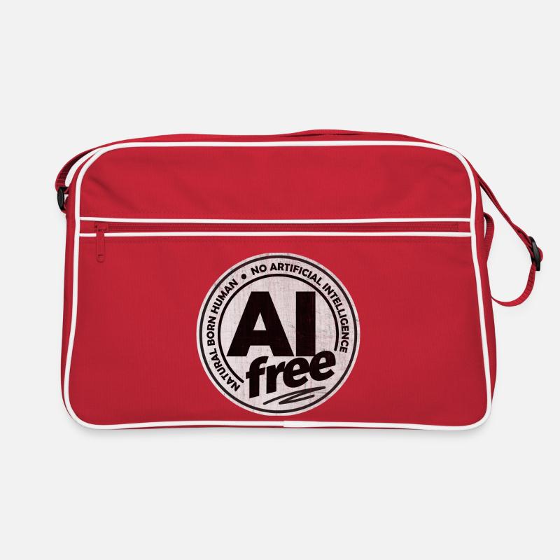 AI Free - No Artificial Intelligence Retro Bag