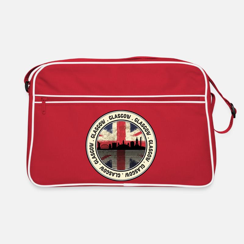 Paysage urbain Unionjack de Glasgow Sac Retro