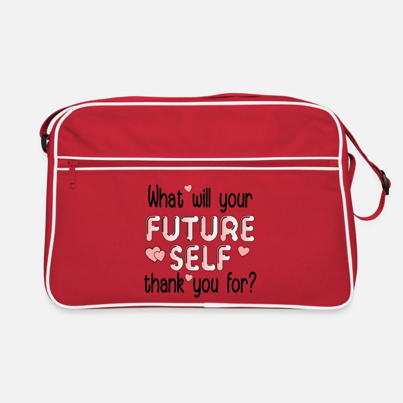 QUESTION FUTURE SELF QUOTE Retro Bag