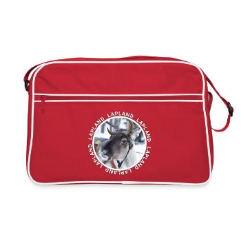 Lapland reindeer - Retro Bag - red/white - Front