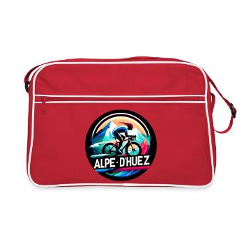 L’Alpe d’Huez, ascension mythique pour les passionnés - Sac Retro - rouge/blanc - Devant