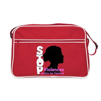 Soutien aux Femmes contre les Violences - Sac Retro - rouge/blanc - Devant