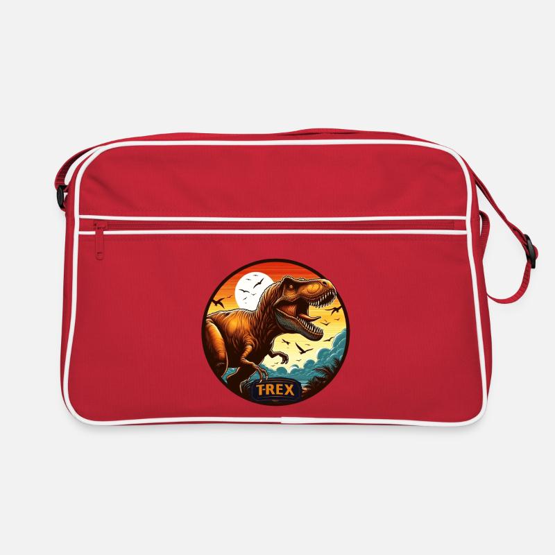 Dinosaure T-Rex logo Sac Retro