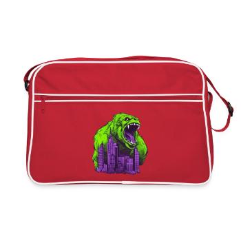 Gorilla 07 - Retro Bag - red/white - Front
