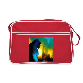 Gorilla 01 - Retro Bag - red/white - Front
