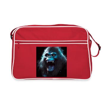 Gorilla 06 - Retro Bag - red/white - Front