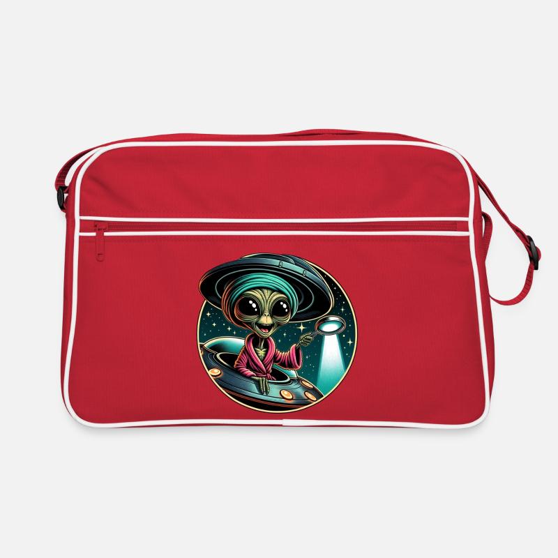 Détective extraterrestre à la lumière d’un OVNI Sac Retro