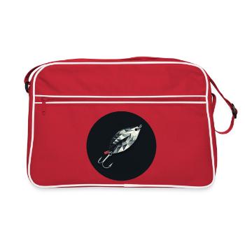 Blinker Köder Diamond Lure Emblem - Retro Tasche - Rot/Weiß - Vorne