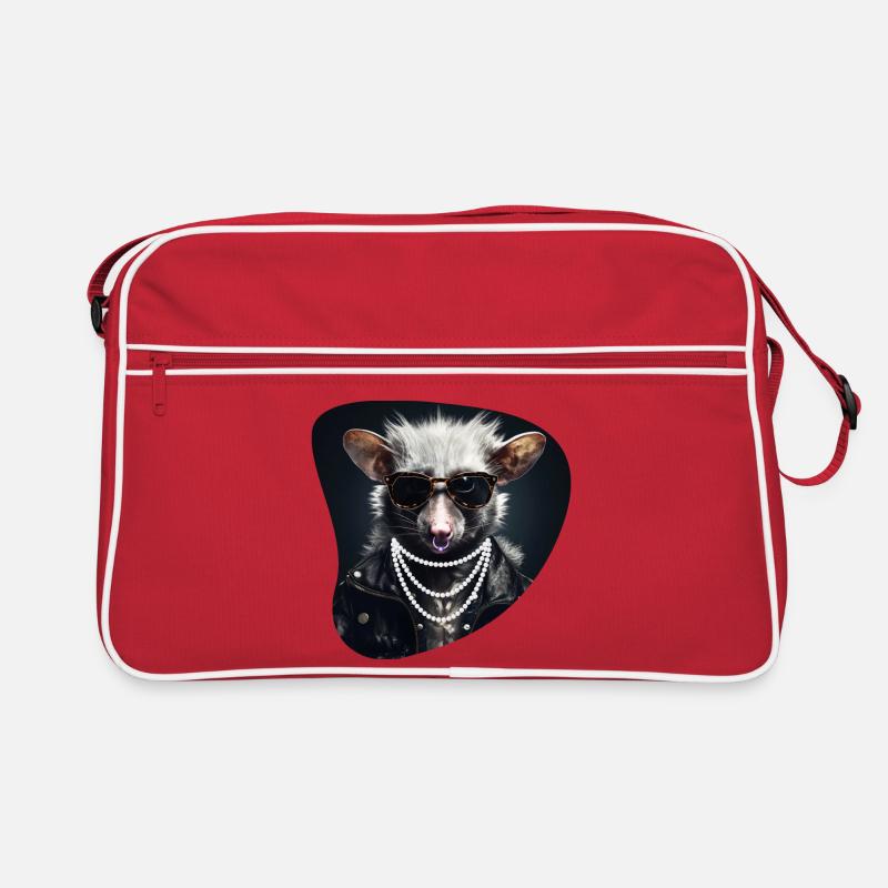 Hartgestein-Opossum Retro Tasche