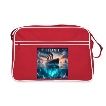 Titanisch - Retro Tasche - Rot/Weiß - Vorne