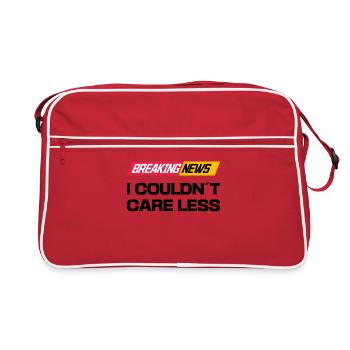 Je ne me soucie pas de la déclaration - Sac Retro - rouge/blanc - Devant
