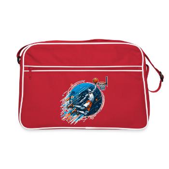 Cadeau de dunk de basket-ball - Sac Retro - rouge/blanc - Devant