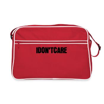 Je ne me soucie pas de la déclaration - Sac Retro - rouge/blanc - Devant