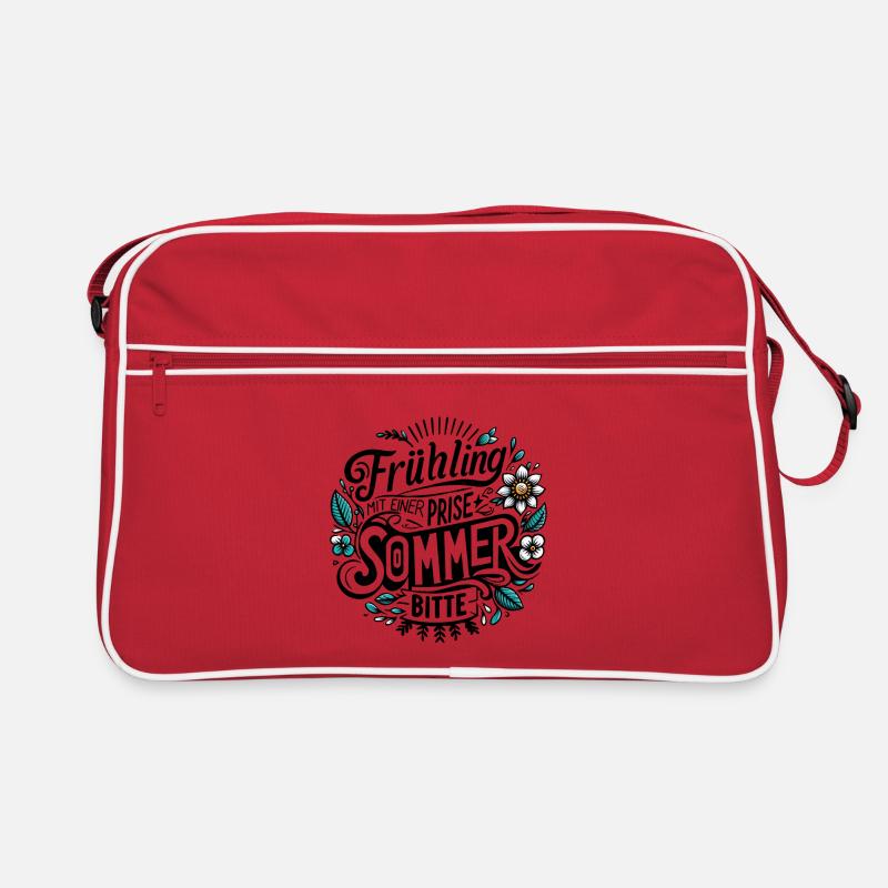 frühling mit einer prise sommer, bitte! jahreszeit Retro Tasche