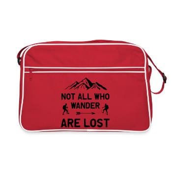 Tous ceux qui errent ne sont pas tous perdus - Sac Retro - rouge/blanc - Devant