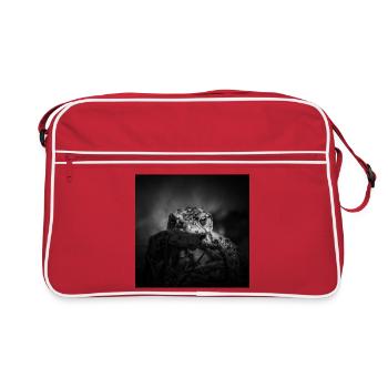 Frog Amphibian Vertebrates Closeup Poster - Retro Bag - red/white - Front