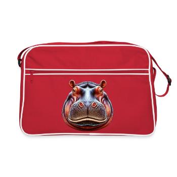 Hippopotame - Sac Retro - rouge/blanc - Devant