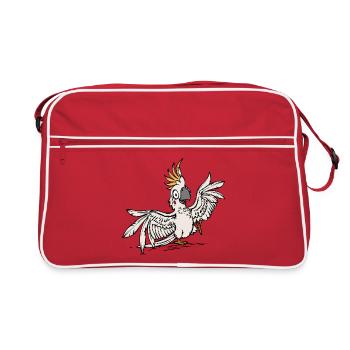 Amoureux Des Animaux, Animal De Compagnie, Tropical, Perroquet, Oiseau, Animal - Sac Retro - rouge/blanc - Devant