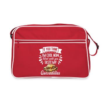 Si tu penses que je suis cool maintenant - Sac Retro - rouge/blanc - Devant