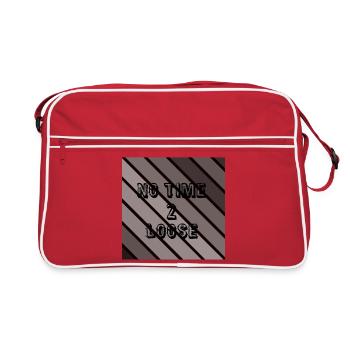 Pas de temps à perdre - Sac Retro - rouge/blanc - Devant